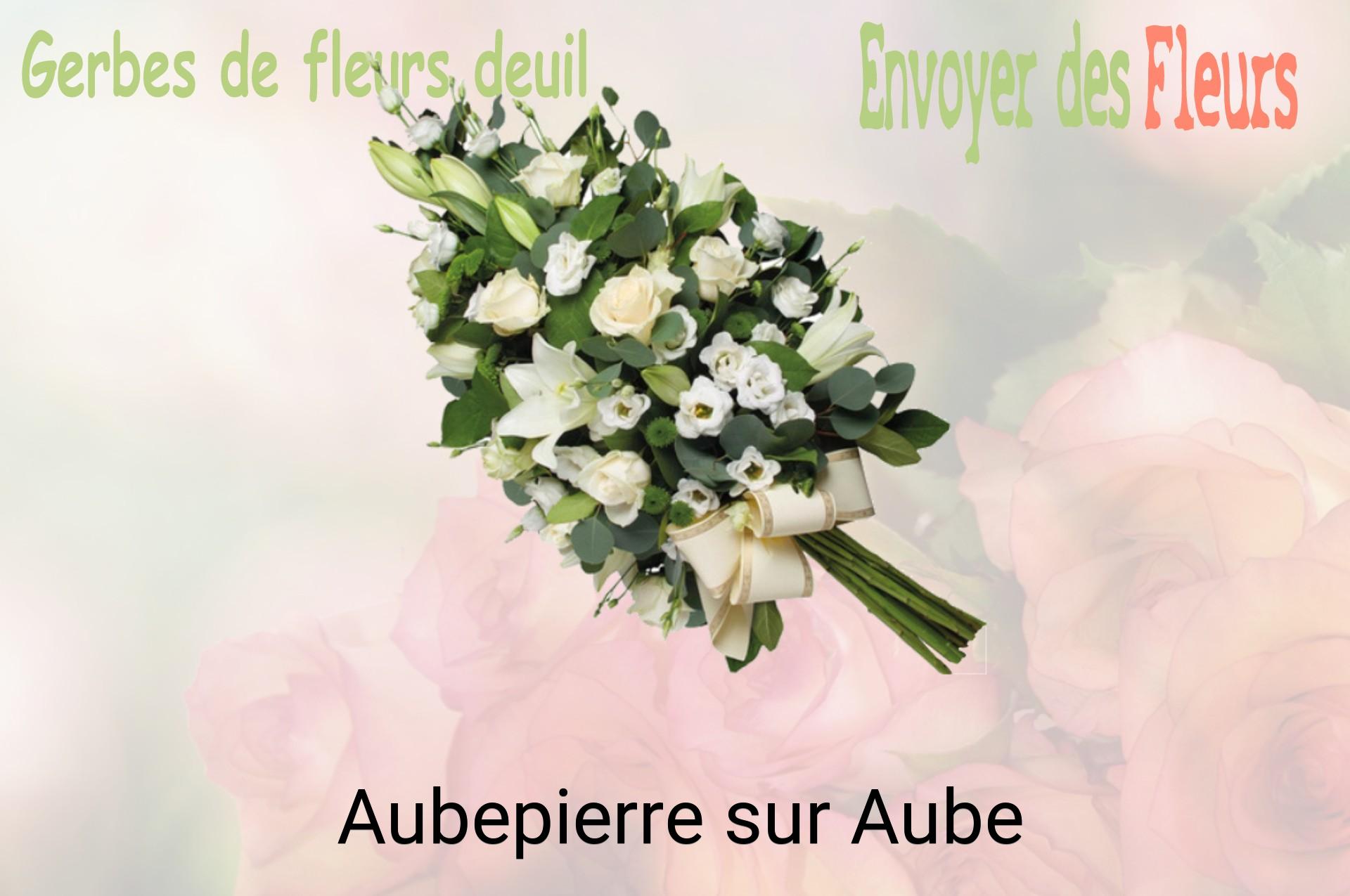 Gerbe de fleurs de deuil livrée à Aubepierre-sur-Aube
